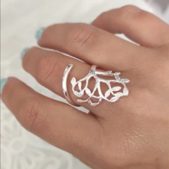❗️ Last One❗️925 Sterling Silver Tree of Life Adjustable  Ring - Picture 5 of 6